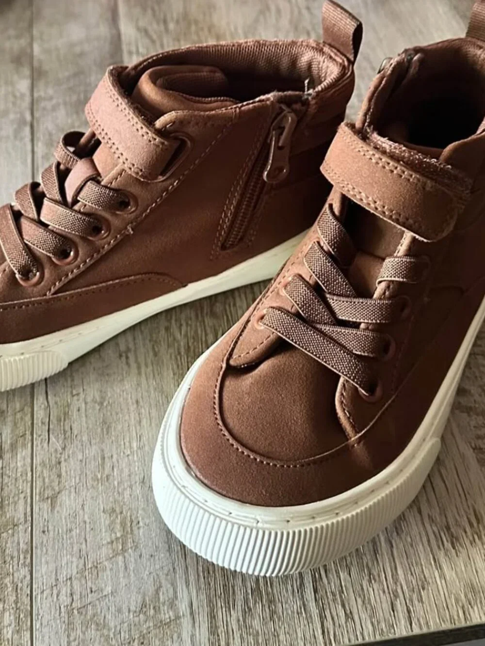 Brown High-Top Sneakers Size 13